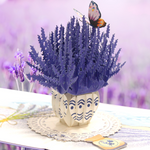 Load image into Gallery viewer, Lavender Pop Up Card