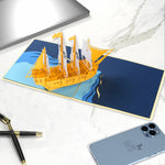 Load image into Gallery viewer, Glory Boat Pop Up Card