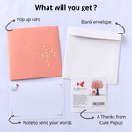 Load image into Gallery viewer, Romantic Cherry Blossom Pop up Card