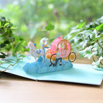 Load image into Gallery viewer, Cinderella with Fairy Carriage Pop Up Card
