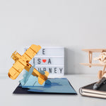 Load image into Gallery viewer, Airplane Pop Up Card