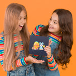 Load image into Gallery viewer, Naughty Blue Bunny Easter Pop Up Card