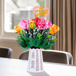 Load image into Gallery viewer, Stunning Rose 3D Bouquet Paper Flower