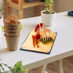 Load image into Gallery viewer, Giraffe Family Pop Up Card