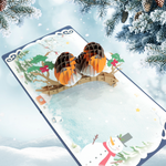 Load image into Gallery viewer, Robin Couple Pop Up Card