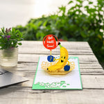 Load image into Gallery viewer, Mr. Motivational Banana Pop Up Card