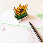 Load image into Gallery viewer, Sunflower Pop Up Card