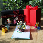 Load image into Gallery viewer, White Lily Basket Sympathy Pop Up Card