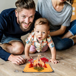 Load image into Gallery viewer, Giraffe Family Pop Up Card