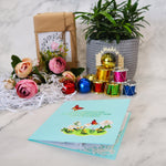 Load image into Gallery viewer, White Lily Basket Sympathy Pop Up Card