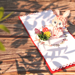 Load image into Gallery viewer, Pink Bunny with Egg Easter's Day Pop Up Card