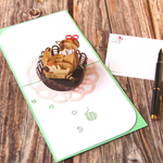 Load image into Gallery viewer, Baby and Mom Kitten Pop Up Card