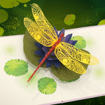 Load image into Gallery viewer, Magical Dragonfly Pop Up Card
