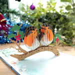 Load image into Gallery viewer, Robin Couple Pop Up Card