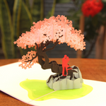 Load image into Gallery viewer, Cherry Blossom Bonsai Pop Up Card