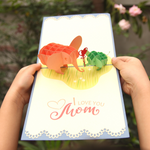 Load image into Gallery viewer, Adorable Elephants Baby Mom Pop Up Card
