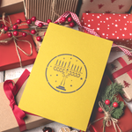 Load image into Gallery viewer, Happy Hanukkah Pop Up Card