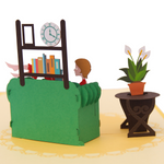 Load image into Gallery viewer, Lovely Reading Girl Pop Up Card