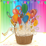 Load image into Gallery viewer, Balloon Basket Pop Up Card