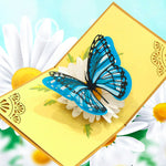 Load image into Gallery viewer, Blue Morpho Butterfly Pop Up Card