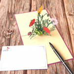 Load image into Gallery viewer, Gorgeous Wild Flowers Pop Up Card