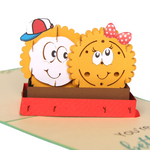 Load image into Gallery viewer, Biscuit Couple Pop Up Card