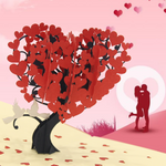 Load image into Gallery viewer, Heart Tree Pop Up Card