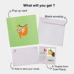Load image into Gallery viewer, Sloth Pop Up Card