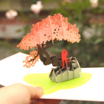 Load image into Gallery viewer, Cherry Blossom Bonsai Pop Up Card