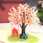 Load image into Gallery viewer, Romantic Cherry Blossom Pop up Card