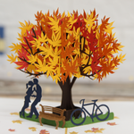Load image into Gallery viewer, Romantic Love with Maple Tree Pop Up Card