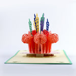 Load image into Gallery viewer, Birthday Cup Cake Pop Up Card