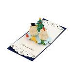 Load image into Gallery viewer, Snowman Couple Christmas Pop Up Card