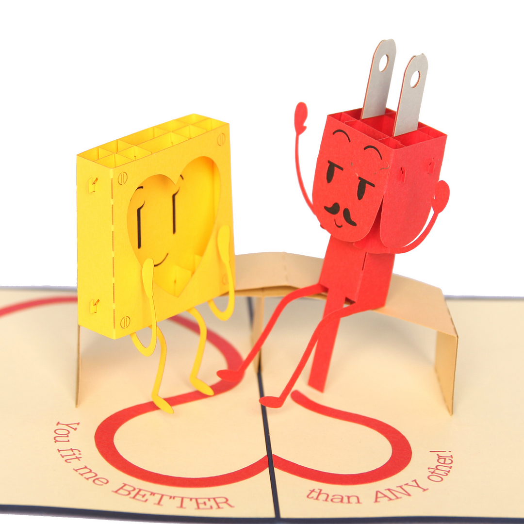 Electric Socket and Plug Pop Up Card