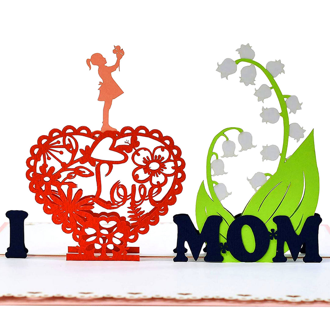 I Love You Mom Pop Up Card