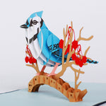 Load image into Gallery viewer, Blue Jay Pop Up Card