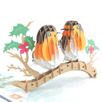 Load image into Gallery viewer, Robin Couple Pop Up Card

