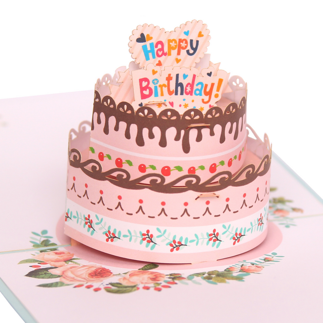 Birthday Cake Pop Up Card