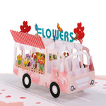 Load image into Gallery viewer, Flower Power Bus Pop Up Card
