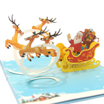 Load image into Gallery viewer, Santa Claus Christmas Pop Up Card
