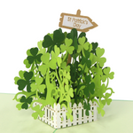 Load image into Gallery viewer, St Patricks Day Green Shamrock Pop Up Cards
