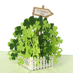 Load image into Gallery viewer, St Patricks Day Green Shamrock Pop Up Cards