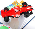 Load image into Gallery viewer, F1 Racing Car Pop Up Card