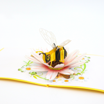Load image into Gallery viewer, Honey bee with Daisy Flower Pop Up Card