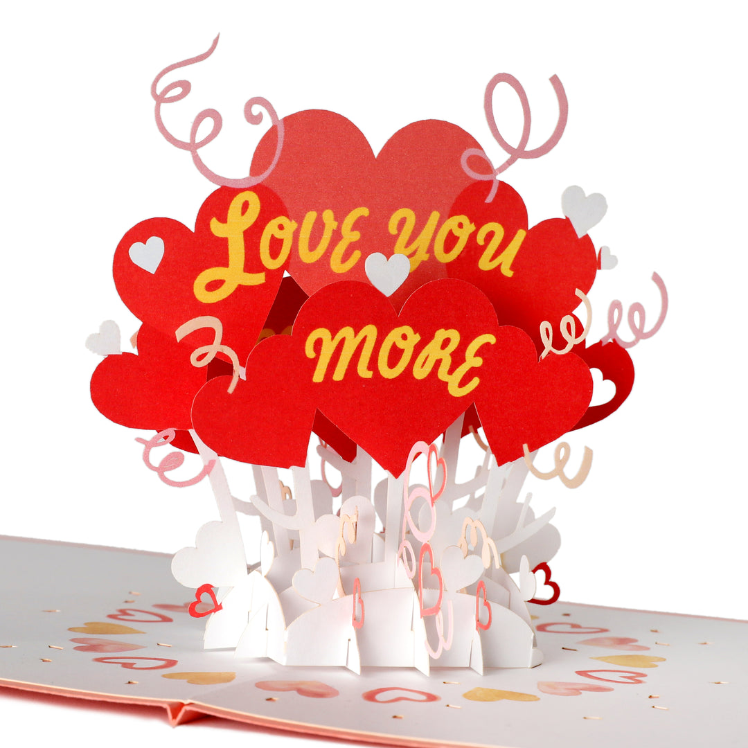 Love You More Pop Up Card