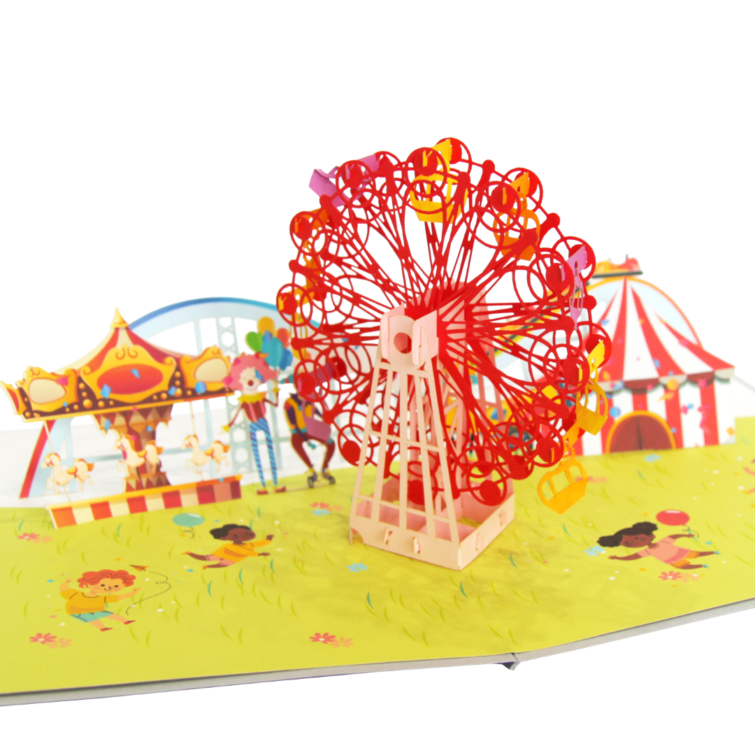 Colorful Ferris Wheel Pop Up Card