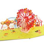 Load image into Gallery viewer, Colorful Ferris Wheel Pop Up Card