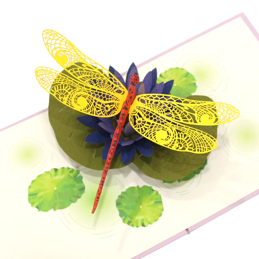 Magical Dragonfly Pop Up Card