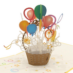 Load image into Gallery viewer, Balloon Basket Pop Up Card
