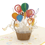 Load image into Gallery viewer, Balloon Basket Pop Up Card